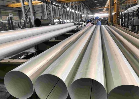 Kalite  Polished Stainless Steel Pipe Tubing Round For Gas Pipeline / Building Fabrika