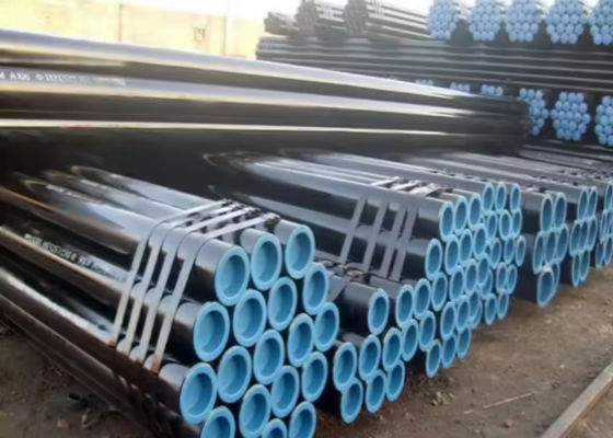Kalite  Water Transport Steel Casing Pipe Threaded End Connection and Black Painting Fabrika