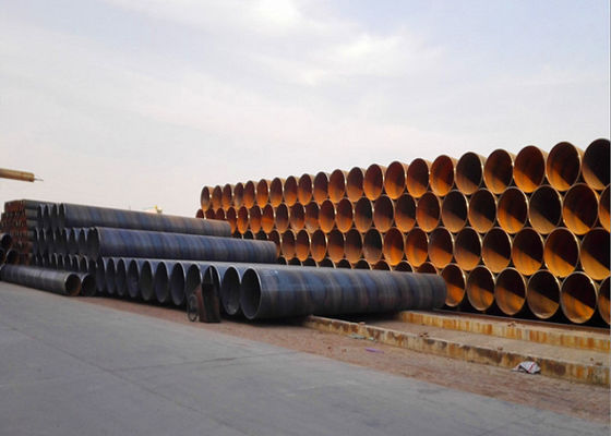 2540mm SSAW çelik boru düz uçlu ikinci olmayan 25.4mm duvarlı
