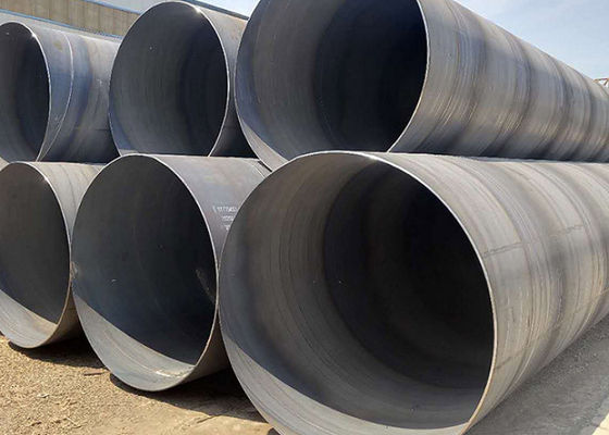 2540mm SSAW çelik boru düz uçlu ikinci olmayan 25.4mm duvarlı