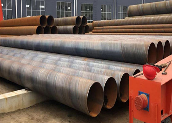 5mm-25.4mm duvar değirmen testi sertifikası inşaat malzemeleri için SSAW çelik boru