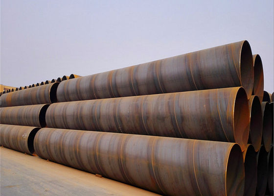 219mm-3620mm Mill Test Sertifikası Sınıf 10 20 45 SSAW inşaat için kaynaklı boru