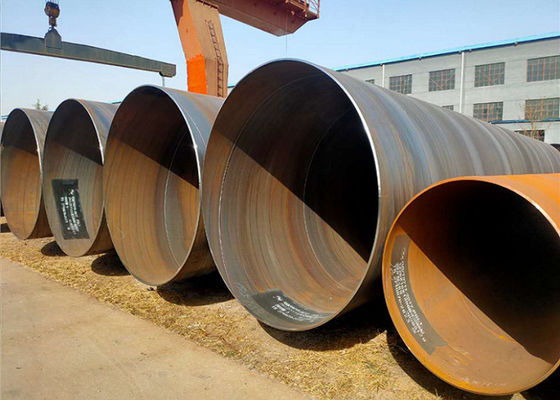 SSAW çelik boru 0.068in-52in aralığı ve 219.1mm-2540mm dış çapı ile