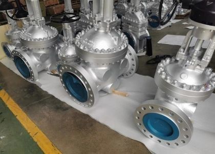 Düşük sıcaklıklı çelik valfler 150lb-1500lb Tek/Çifte Wedge El ile çalıştırılır