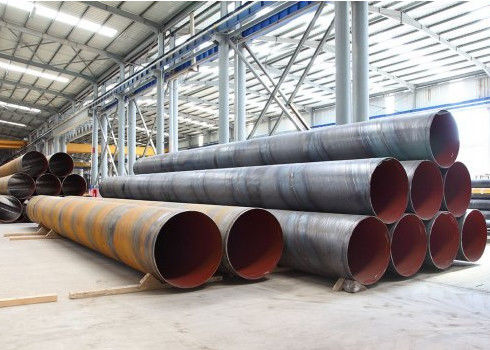 SSAW Kaynaklı Çelik Boru 5mm-25.4mm Duvar İnşaat için