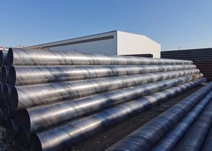 Spiral kaynaklı çelik boru büyük çaplı su petrol gazı 12m uzunluklu ASTM sertifikalı