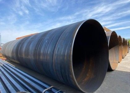 3PE kaplı SSAW çelik borular Boyut aralığı 1010mm OD 1626mm Büyük çap