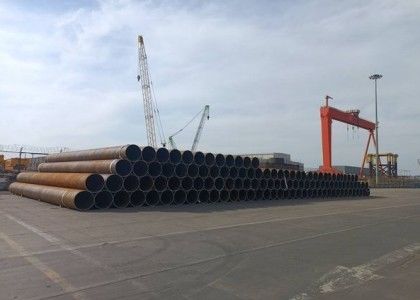 Spiral kaynaklı çelik boru büyük çaplı su petrol gazı 12m uzunluklu ASTM sertifikalı