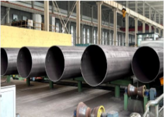 Çıplak Yapı borusu LSAW Duvar kalınlığı 5mm-50mm olan çelik boru