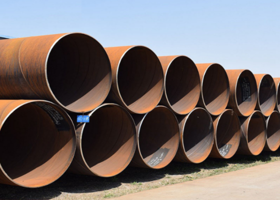 API 5L SSAW Çelik boru 6M 12M İnşaat ve Petrol Gazı Teslimi için