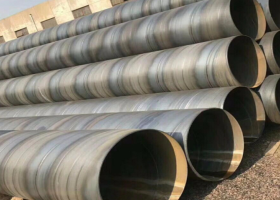 JIS Standard SSAW Çelik Boru 5mm-25.4mm Duvar Kalınlığı Yağ ve İnşaat İçin
