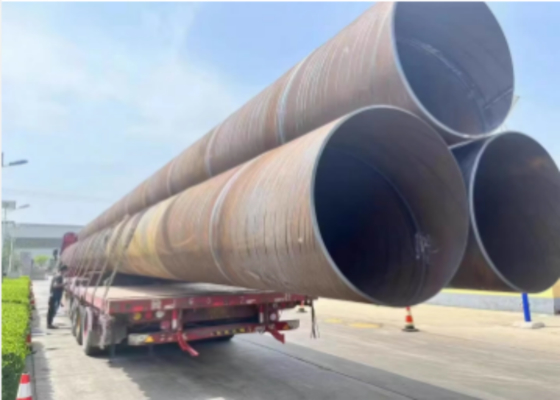 İnşaat ve Petrol Teslimi için 6M 12M Karbon SSAW Çelik Borular