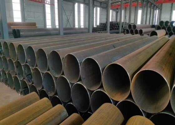 355.6mm-2320mm Dış Çap ve 5mm-50mm Et Kalınlığına Sahip Boru Kazık İnşaatı İçin LSAW Çelik Boru